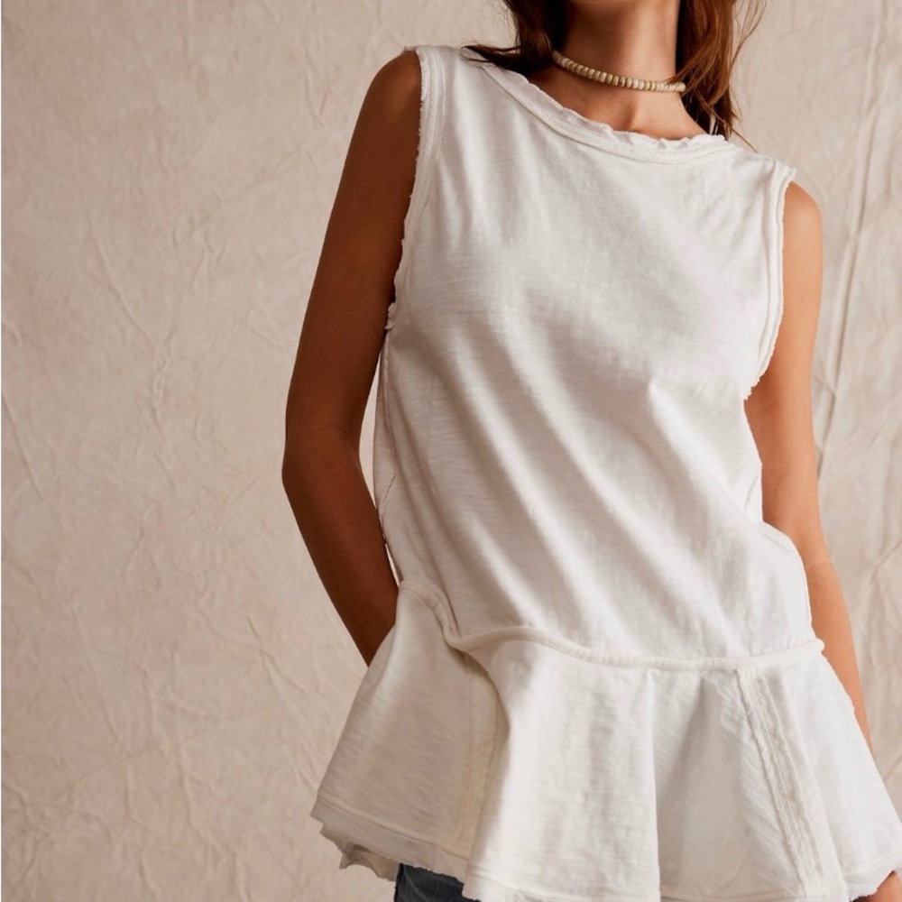 Free People We the Free Lost Tides Sleeveless Tunic Top Small